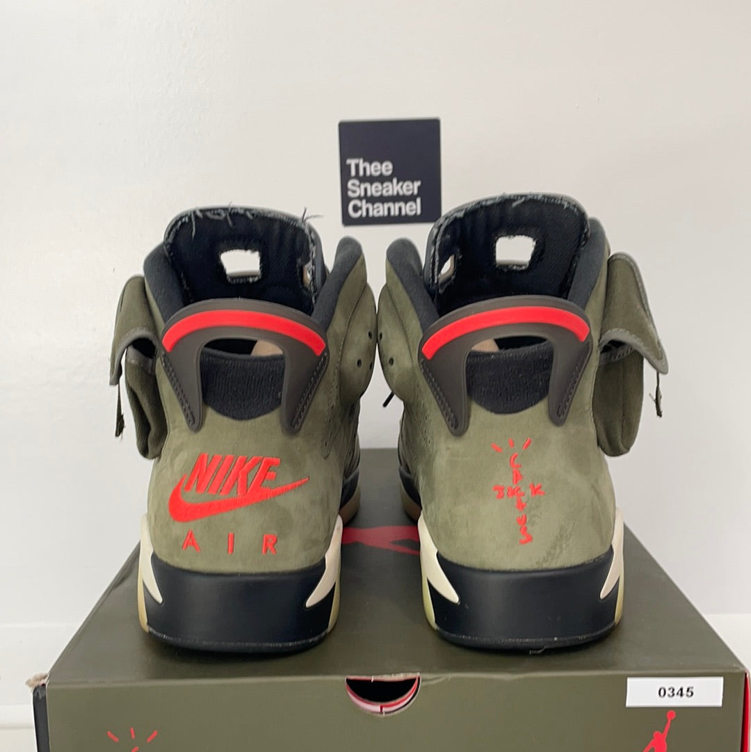 Retro 6 Travis Scott size 13 preowned â Thee Sneaker Channel